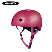 【Micro】Helmet 消光莓果紅安全帽 LED 版本 - S