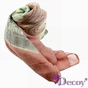 【Decoy】巴黎鐵塔＊風格紗質圍巾 粉