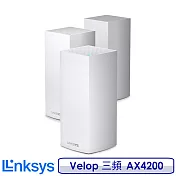 Linksys Velop 三頻 AX4200 Mesh WiFi6 三入 網狀路由器 MX12600