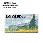 LG樂金【OLED65G1PSA】65吋OLEDevo G1 AI 4K語音物聯網電視