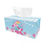 [迪士尼]櫻花系列立體收納面紙盒_ 小飛象