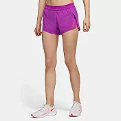 Nike AS W DFADV SHORT[CZ9399-551] 女 短褲 運動 慢跑 路跑 輕盈 修身 摺紋 亮紫
