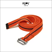 【agoy】25mm 環保止滑瑜伽繩 | 91cm/3尺 | (2條/組) 夕陽橘