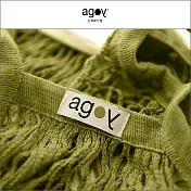 【agoy】多功能有機棉洞洞包 | 伸縮性佳穩定度高 | 橄欖綠