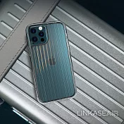 ABSOLUTE LINKASEAIR iPhone 12 Pro Max (6.7吋)專用 電子蝕刻技術防摔抗變色抗菌大猩猩玻璃保護殼-直條 12 Pro Max專用
