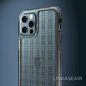 ABSOLUTE LINKASEAIR iPhone 12 Pro Max (6.7吋)專用 電子蝕刻技術防摔抗變色抗菌大猩猩玻璃保護殼-網格 12 Pro Max專用