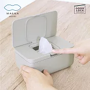 【日本Marna】按壓式萬用盒(濕紙巾盒/口罩盒)(原廠總代理) 灰色