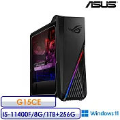 ASUS 華碩 G15CE-51140F032W(i5-11400F/8G/1TB/256G/WIN11) 桌上型電腦