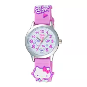 Hello Kitty 探索樂園造型腕錶-紫