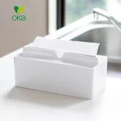【日本OKA】fill+fit 纖形下降式擦手紙巾盒 -潔白