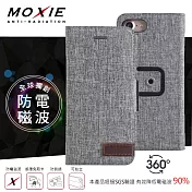 Moxie X-SHELL iPhone 7 / 8 / SE2 / SE3 (4.7 吋) 360°旋轉支架 電磁波防護手機套 可插卡 隕石灰