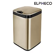 美國ELPHECO 不鏽鋼除臭感應垃圾桶 ELPH6311U 金色