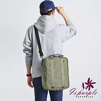 【iSPurple】手提側背＊旅行長方行李箱杆包/顏色可選 軍綠