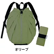 日本Shupatto秒收好收納後背包S-436(一拉即收捲折疊;大容量/耐重14kg)※紅點設計獎和德國IF設計獎※ 綠色