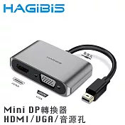 HAGiBiS Mini DP轉HDMI/VGA/AUX高畫質影音轉接器