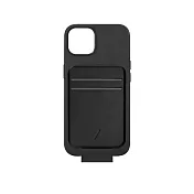 【NATIVE UNION】CLIC® 卡夾式真皮手機殼 - iPhone 13 Pro -  經典黑 (搭配磁吸卡夾 - 石墨黑)