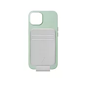 【NATIVE UNION】CLIC® 磁吸卡夾手機殼 - iPhone 13 Pro -  薄荷綠 (搭配磁吸卡夾 - 冰川灰)