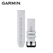 GARMIN QuickFit 26mm 矽膠錶帶 鵝卵石白