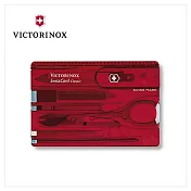 VICTORINOX 瑞士維氏 瑞士卡 / 透紅 0.7100.T