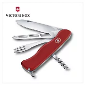VICTORINOX 瑞士維氏 起司刀 111mm/11用/紅 0.8313.W