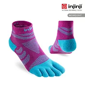 【injinji】女 Ultra Run終極系列五趾短襪 (果醬紫) M-L 果醬紫