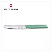 【VICTORINOX 瑞士維氏】Swiss Modern 蕃茄刀和餐刀(6.9003.11W/6.9006.11W2/6.9006.11W41) 綠