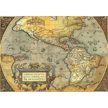 義大利 IFI 海報/包裝紙 古代美洲地圖