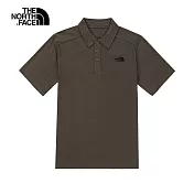 The North Face M MFO S/S COTTON POLO 男 簡約舒適短袖POLO衫 墨綠 NF0A5B4621L L 墨綠