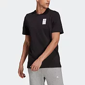Adidas 3BAR LOGO TEE 2 [GU3642] 男 短袖上衣 T恤 亞洲版 棉質 舒適 日常 穿搭 黑