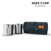 【High Camp Flasks】Tumbler 2入軟殼酒杯組 /Classic Stainless銀色