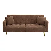 IDEA-羅森菱格復古兩用沙發床 咖啡燈芯絨