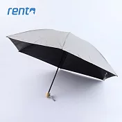 【rento】日式超輕黑膠蝴蝶晴雨傘 薄墨灰