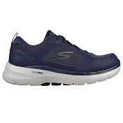 Skechers Go Walk 6 [216203NVY] 男 健走鞋 運動 機能 步行 支撐 避震 輕量 透氣 深藍