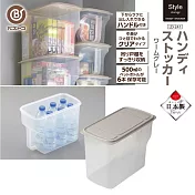 【bestco】日本製長方形透明附蓋手持收納盒(冰箱收納/廚房收納/雜物收納)