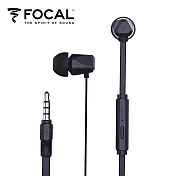 【法國FOCAL】入耳式金屬線控 有線耳機 3.5mm 黑
