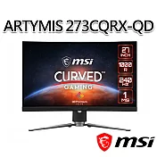 msi微星 MPG ARTYMIS 273CQRX-QD 27吋 曲面電競螢幕