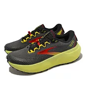 Brooks 越野跑鞋 Caldera 6 男鞋 黑灰 黃 緩震 郊山 動能 運動鞋 1103791D035