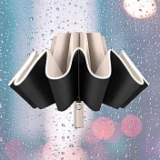 【巴芙洛】晴雨兩用自動反向傘/安全反光條雨傘/反向折疊雨傘_ 梧桐米(普通款)