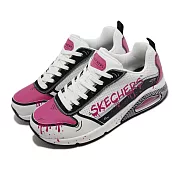 Skechers 休閒鞋 Uno-Drip Dry 女鞋 緩震 絨面革 氣墊 穿搭推薦 白 黑 155365WBPK