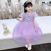 公主飄逸洋裝-浪漫紫 140cm