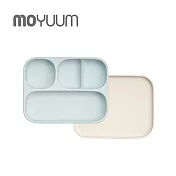 MOYUUM 韓國 白金矽膠吸盤式餐盤盒 - 湖水藍