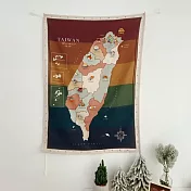 台灣地圖布幔 | 禮盒款 | Littdlework |  彩虹