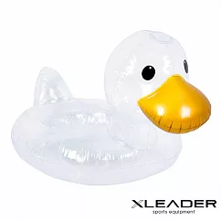 【Leader X】透明鴨鴨充氣含座游泳圈 兒童泳圈(適用0─4歲)