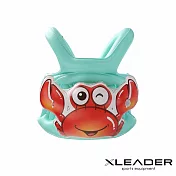 【Leader X】兒童加厚款造型浮力充氣背心 漂浮衣 2入組 海洋螃蟹x2