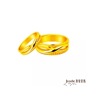 J’code真愛密碼金飾 無限約定黃金成對戒指