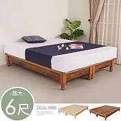 《Homelike》松野日式高床架-雙人加大6尺(二色可選) 床底 雙人床 床組 專人配送安裝 積層木