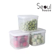 Seoul house 獨立分隔保鮮收納盒／保鮮盒 3入組