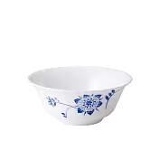 【iwaki】日本品牌法國製強化玻璃餐碗 -五入組(原廠總代理) 藍花