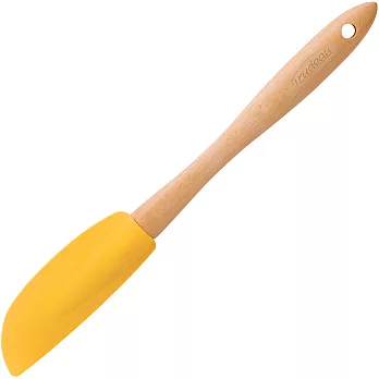 《TRUDEAU》木柄矽膠刮刀(黃) | 攪拌刮刀 刮刀 奶油刮刀 抹刀