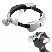 新品升級!! FiiTVR T2 頭戴 Oculus Quest 2專用 360度環繞式頭罩設計 減壓舒適透氣 面罩 頭盔 可折疊 好攜帶 白色